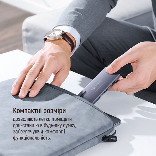 Купити USB-хаб ColorWay USB Type-C 6 in 1 (CW-HUB03) Dark Grey - ціна в Києві, Львові, Вінниці, Хмельницькому, Франківську, Україні | інтернет-магазин TELEMART.UA фото