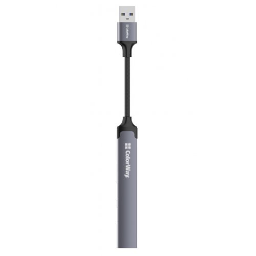 Купить USB-хаб ColorWay USB 4 in 1 (CW-HUB05) Dark Grey - цена в Харькове, Киеве, Днепре, Одессе
в интернет-магазине Telemart фото