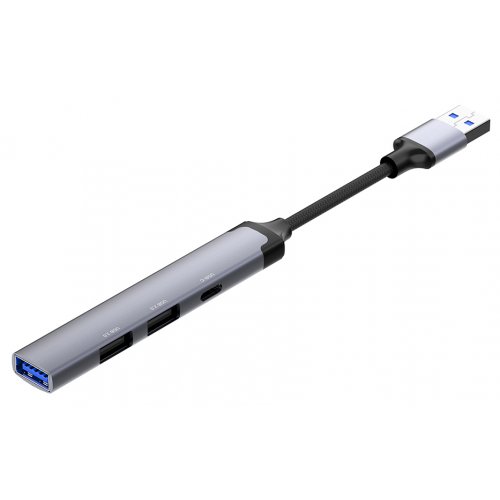 Купить USB-хаб ColorWay USB 4 in 1 (CW-HUB05) Dark Grey - цена в Харькове, Киеве, Днепре, Одессе
в интернет-магазине Telemart фото