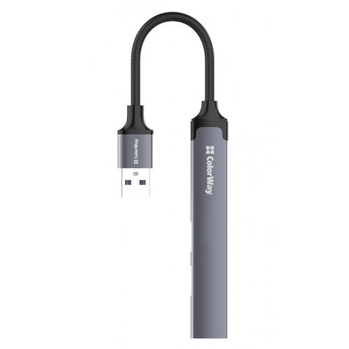 Купити USB-хаб ColorWay USB 4 in 1 (CW-HUB05) Dark Grey - ціна в Києві, Львові, Вінниці, Хмельницькому, Франківську, Україні | інтернет-магазин TELEMART.UA фото