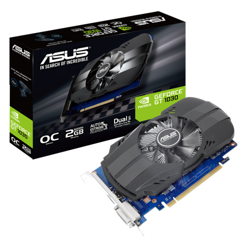 Продати Відеокарта Asus GeForce GT 1030 Phoenix OC 2048MB (PH-GT1030-O2G) (Відновлено продавцем, 652550) за Trade-In у інтернет-магазині Телемарт - Київ, Дніпро, Україна фото