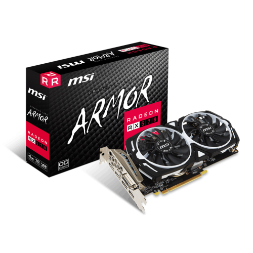 Photo Video Graphic Card MSI Radeon RX 570 ARMOR OC 4096MB (RX 570 ARMOR 4G OC)