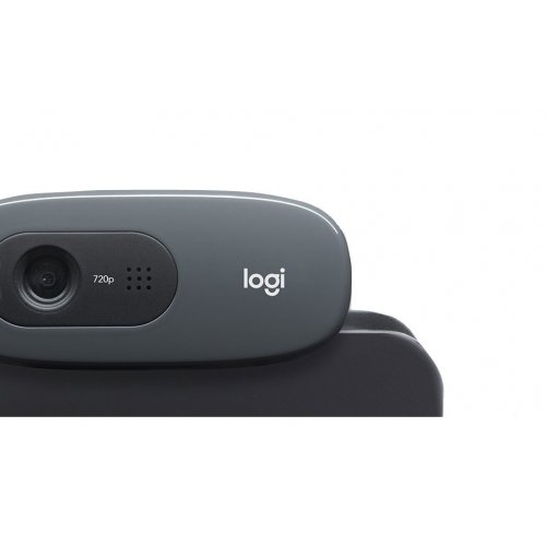 Купити Уцінка веб-камера Logitech HD Webcam C270 (960-001063) Black (Ушкодження упаковки, 652657) - ціна в Києві, Львові, Вінниці, Хмельницькому, Франківську, Україні | інтернет-магазин TELEMART.UA фото