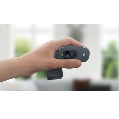 Купити Уцінка веб-камера Logitech HD Webcam C270 (960-001063) Black (Ушкодження упаковки, 652657) - ціна в Києві, Львові, Вінниці, Хмельницькому, Франківську, Україні | інтернет-магазин TELEMART.UA фото