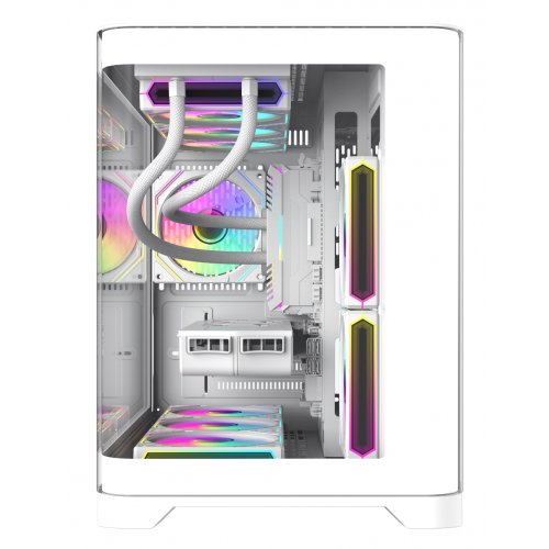 Корпус GAMEMAX Hype-M Tempered Glass без БЖ White купити з перевіркою сумісності: огляд, характеристики, ціна у Києві, Львові, Вінниці, Хмельницькому, Івано-Франківську, Україні | інтернет-магазин TELEMART.UA фото