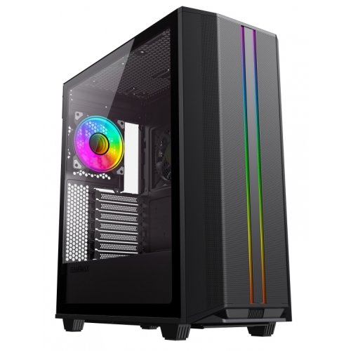 Корпус GAMEMAX Precision 2 Tempered Glass без БЖ Black купити з перевіркою сумісності: огляд, характеристики, ціна у Києві, Львові, Вінниці, Хмельницькому, Івано-Франківську, Україні | інтернет-магазин TELEMART.UA фото