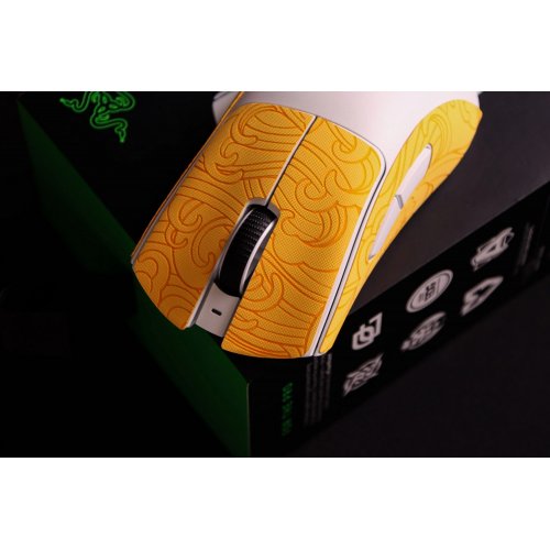 Купити Наклейки для мишки EspTiger Oriole - Razer Deathadder V3 Pro (GT-ET-RZ-DAV3P-ORI-YLW) Yellow - ціна в Києві, Львові, Вінниці, Хмельницькому, Франківську, Україні | інтернет-магазин TELEMART.UA фото