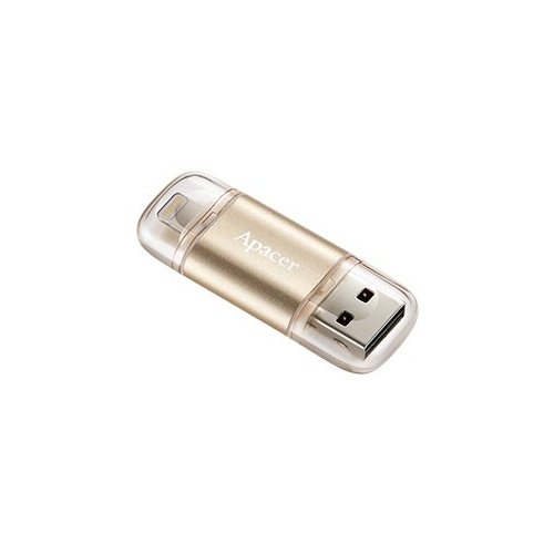 

Apacer AH190 Dual Lightning 128GB USB 3.1 Gold (AP128GAH190C-1)