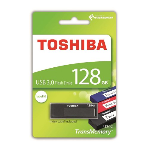 Накопичувач Toshiba U302 128GB USB 3.0 Black (THN-U302K1280MF) купити в Україні | Telemart фото