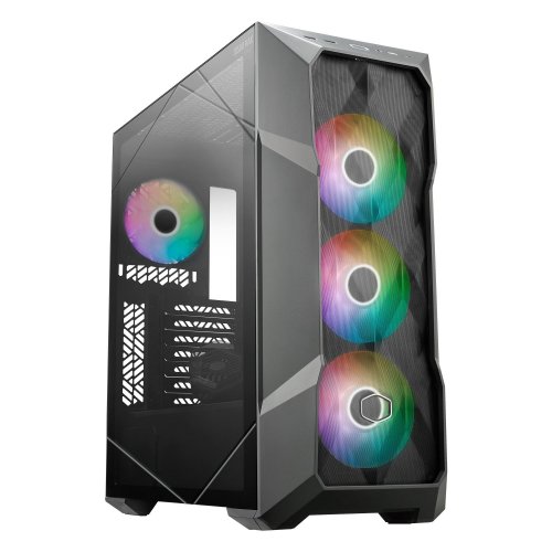 Корпус Cooler Master MasterBox TD500 MAX V2 Tempered Glass 850W (TD500V2-MGNN85-SL0) Gun Metal купити з перевіркою сумісності: огляд, характеристики, ціна у Києві, Львові, Вінниці, Хмельницькому, Івано-Франківську, Україні | інтернет-магазин TELEMART.UA фото