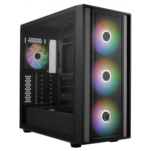 Купить Корпус Cooler Master MasterBox 600 Tempered Glass без БП (MB600-KGNN-S00) Black с проверкой совместимости: обзор, характеристики, цена в Киеве, Днепре, Одессе, Харькове, Украине | интернет-магазин TELEMART.UA фото