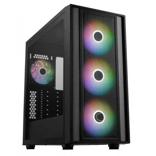 Корпус Cooler Master MasterBox 600 Tempered Glass без БЖ (MB600-KGNN-S00) Black купити з перевіркою сумісності: огляд, характеристики, ціна у Києві, Львові, Вінниці, Хмельницькому, Івано-Франківську, Україні | інтернет-магазин TELEMART.UA фото