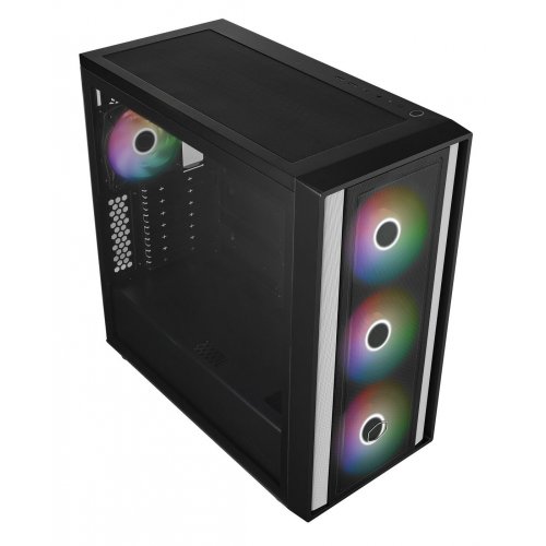 Корпус Cooler Master MasterBox 600 Tempered Glass без БЖ (MB600-KGNN-S00) Black купити з перевіркою сумісності: огляд, характеристики, ціна у Києві, Львові, Вінниці, Хмельницькому, Івано-Франківську, Україні | інтернет-магазин TELEMART.UA фото