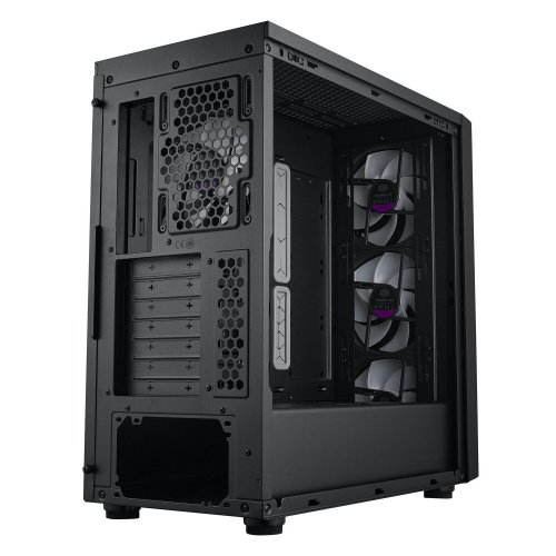 Корпус Cooler Master MasterBox 600 Tempered Glass без БЖ (MB600-KGNN-S00) Black купити з перевіркою сумісності: огляд, характеристики, ціна у Києві, Львові, Вінниці, Хмельницькому, Івано-Франківську, Україні | інтернет-магазин TELEMART.UA фото