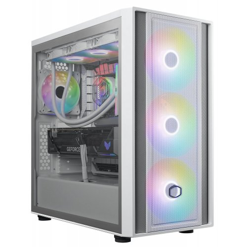 Корпус Cooler Master MasterBox 600 Tempered Glass без БЖ (MB600-WGNN-S00) White купити з перевіркою сумісності: огляд, характеристики, ціна у Києві, Львові, Вінниці, Хмельницькому, Івано-Франківську, Україні | інтернет-магазин TELEMART.UA фото