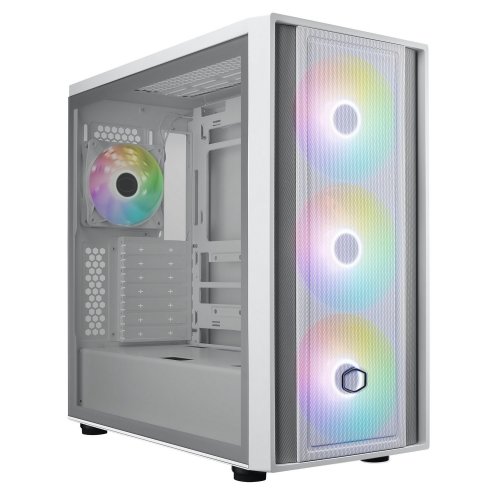 Корпус Cooler Master MasterBox 600 Tempered Glass без БЖ (MB600-WGNN-S00) White купити з перевіркою сумісності: огляд, характеристики, ціна у Києві, Львові, Вінниці, Хмельницькому, Івано-Франківську, Україні | інтернет-магазин TELEMART.UA фото