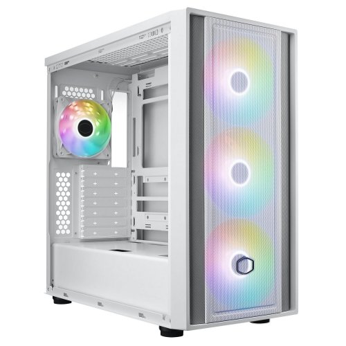 Корпус Cooler Master MasterBox 600 Tempered Glass без БЖ (MB600-WGNN-S00) White купити з перевіркою сумісності: огляд, характеристики, ціна у Києві, Львові, Вінниці, Хмельницькому, Івано-Франківську, Україні | інтернет-магазин TELEMART.UA фото