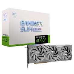 Уцінка відеокарта MSI GeForce RTX 4060 Ti GAMING X SLIM WHITE 16384MB (RTX 4060 Ti GAMING X SLIM WHITE 16G) (Сліди використання, 654067)