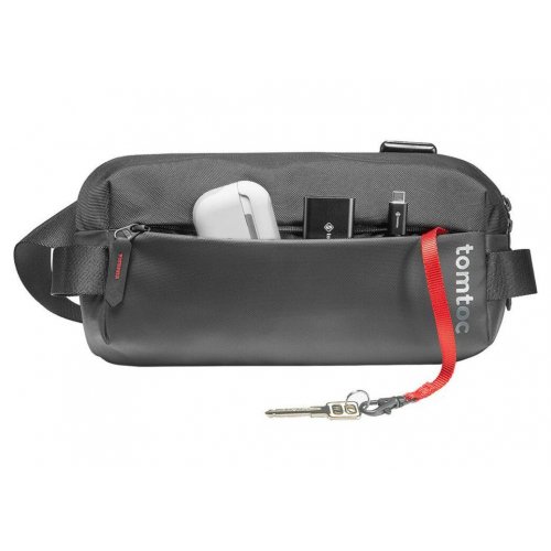 Поясна сумка Tomtoc 8.3" Explorer-T21 (T21S1D1) Black купити в Україні: Київ, Львів, Хмельницький, Тернопіль | Низька ціна, відгуки, характеристики від TELEMART фото