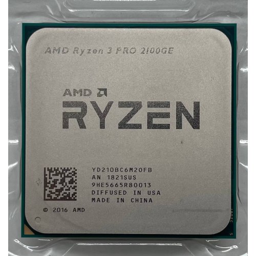 Процесор AMD Ryzen 3 PRO 2100GE 3.2GHz sAM4 Tray (YD210BC6M2OFB) (Відновлено продавцем, 654180) купити з перевіркою сумісності: огляд, характеристики, ціна у Києві, Львові, Вінниці, Хмельницькому, Івано-Франківську, Україні | інтернет-магазин TELEMART.UA фото