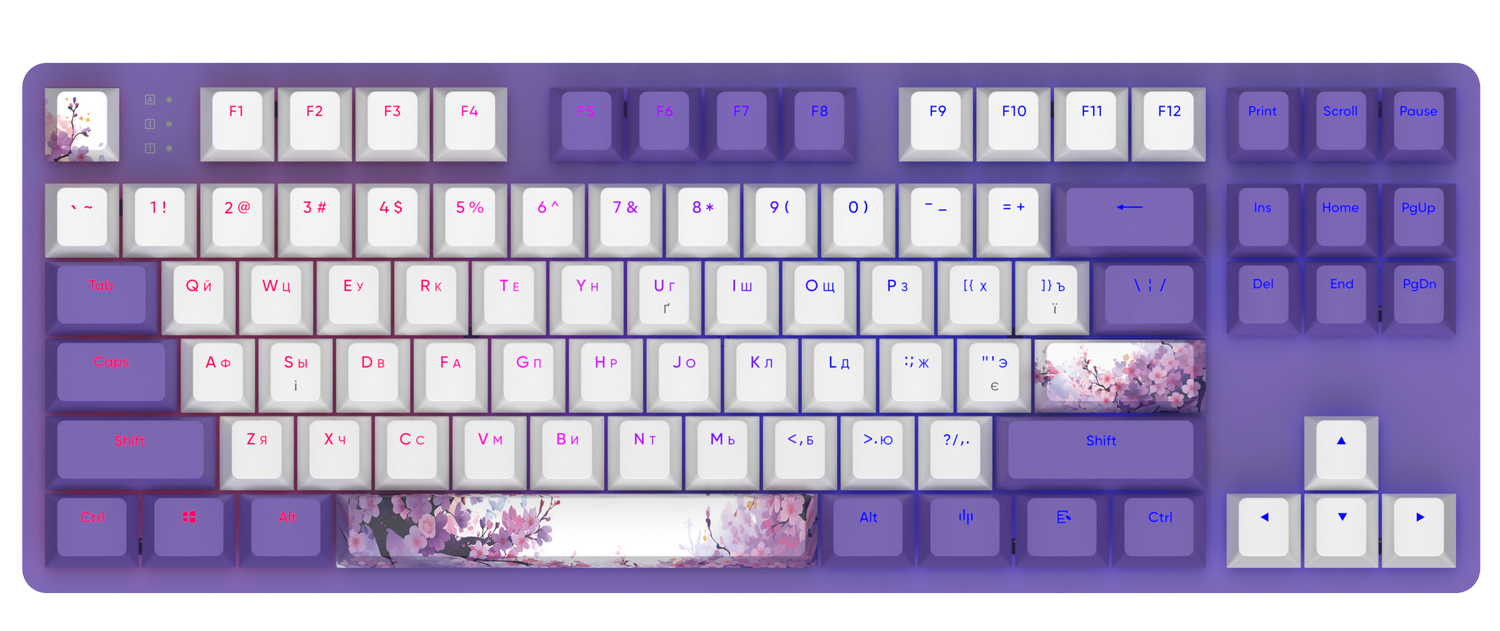 Клавиатура Dark Project One 87 Violet Horizons ABS RGB Mech G3MS