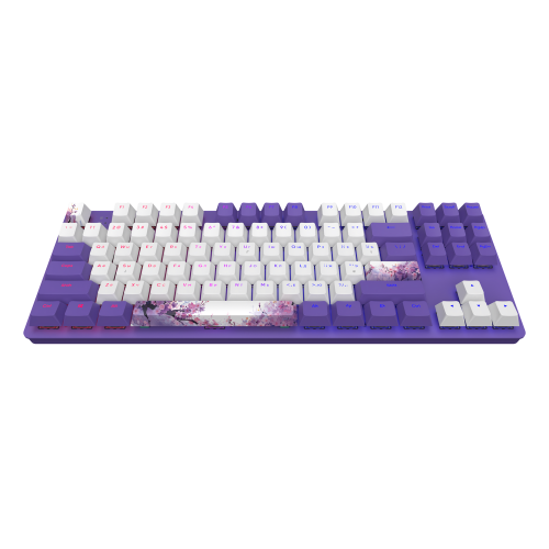 Купити Клавіатура Dark Project One 87 Violet Horizons ABS RGB Mech G3MS Sapphire (DPO87_GSH_DPUP_ANSI_UA) Violet/White - ціна в Києві, Львові, Вінниці, Хмельницькому, Франківську, Україні | інтернет-магазин TELEMART.UA фото