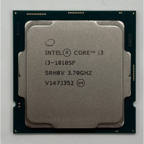 Процесор Intel Core i3-10105F 3.7(4.4)GHz 6MB s1200 Tray (CM8070104291323) (Відновлено продавцем, 654427) купити з перевіркою сумісності: огляд, характеристики, ціна у Києві, Львові, Вінниці, Хмельницькому, Івано-Франківську, Україні | інтернет-магазин TELEMART.UA фото