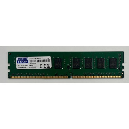 Купить Озу GoodRAM DDR4 8GB 2400Mhz (GR2400D464L17S/8G) (Восстановлено продавцом, 654535) с проверкой совместимости: обзор, характеристики, цена в Киеве, Днепре, Одессе, Харькове, Украине | интернет-магазин TELEMART.UA фото