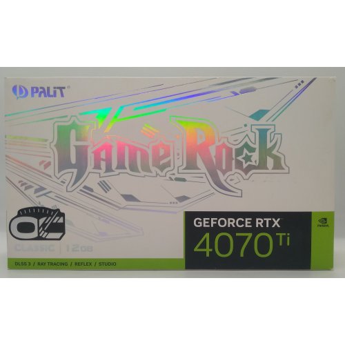 Купить Видеокарта Palit GeForce RTX 4070 Ti GameRock Classic OC 12288MB (NED407TH19K9-1046G) (Восстановлено продавцом, 654649) с проверкой совместимости: обзор, характеристики, цена в Киеве, Днепре, Одессе, Харькове, Украине | интернет-магазин TELEMART.UA фото