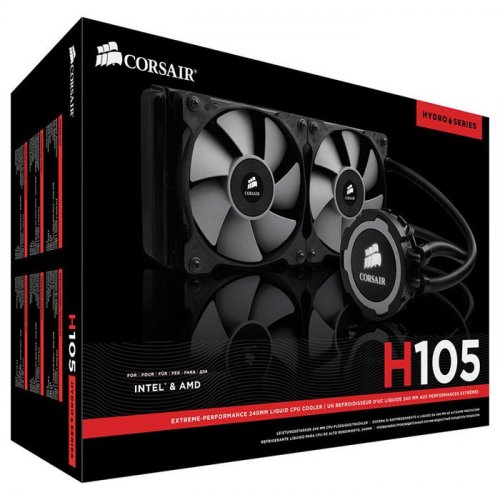 Продати СЖО Corsair Hydro Series H105 (CW-9060016-WW) за Trade-In у інтернет-магазині Телемарт - Київ, Дніпро, Україна фото