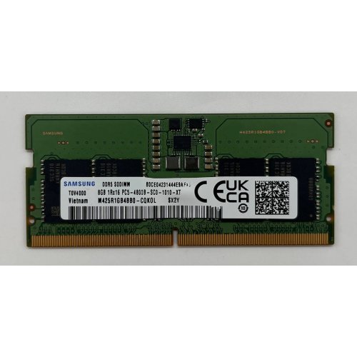 Купить Озу Samsung SODIMM DDR5 8GB 4800Mhz (M425R1GB4BB0-CQKOL) (Восстановлено продавцом, 655211) с проверкой совместимости: обзор, характеристики, цена в Киеве, Днепре, Одессе, Харькове, Украине | интернет-магазин TELEMART.UA фото