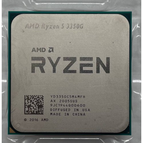 Процесор AMD Ryzen 5 PRO 3350G 3.6(4.0)GHz 4MB sAM4 Tray (YD335BC5M4MFH) (Відновлено продавцем, 655723) купити з перевіркою сумісності: огляд, характеристики, ціна у Києві, Львові, Вінниці, Хмельницькому, Івано-Франківську, Україні | інтернет-магазин TELEMART.UA фото