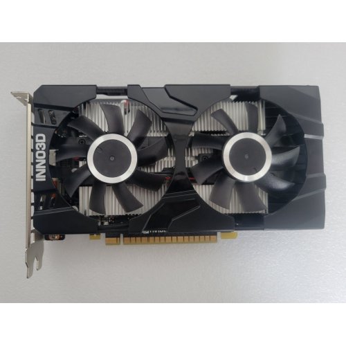 Купить Уценка видеокарта Inno3D GeForce GTX 1650 Twin X2 OC 4096MB (N16502-04D6X-1177VA25) (Следы использования, 656230) с проверкой совместимости: обзор, характеристики, цена в Киеве, Днепре, Одессе, Харькове, Украине | интернет-магазин TELEMART.UA фото