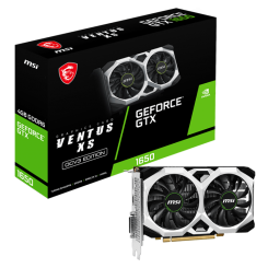 Уцінка відеокарта MSI GeForce GTX 1650 D6 VENTUS XS OCV3 4096MB (GTX 1650 D6 VENTUS XS OCV3) (Сліди використання, 656232)