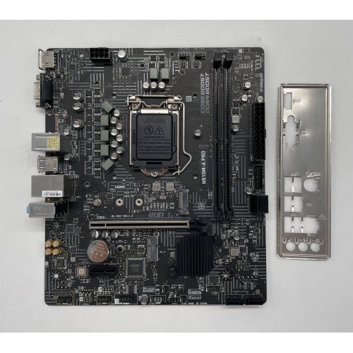 Материнська плата MSI H510M-A PRO (s1200, Intel H510) (Відновлено продавцем, 656762) купити з перевіркою сумісності: огляд, характеристики, ціна у Києві, Львові, Вінниці, Хмельницькому, Івано-Франківську, Україні | інтернет-магазин TELEMART.UA фото