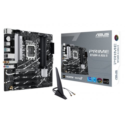 Продать Материнская плата Asus PRIME B760M-A AX6 II (s1700, Intel B760) по Trade-In интернет-магазине Телемарт - Киев, Днепр, Украина фото