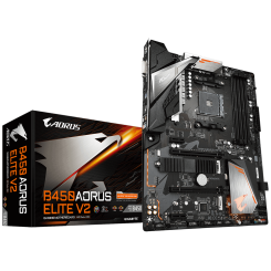 Уцінка материнська плата Gigabyte B450 AORUS ELITE V2 (sAM4, AMD B450) (Сліди використання, 657048)