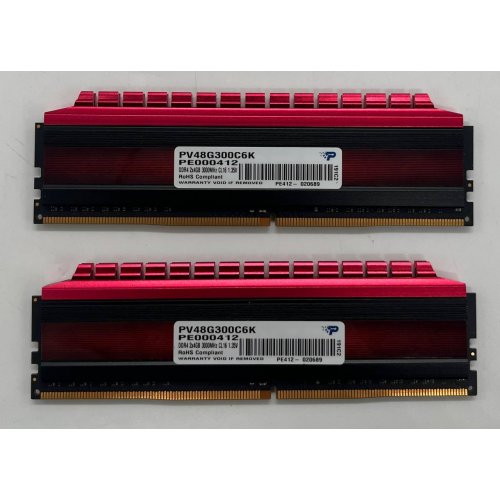 Озп Patriot DDR4 8GB (2x4GB) 3000Mhz Viper 4 Series Red (PV48G300C6K) (Відновлено продавцем, 657275) купити з перевіркою сумісності: огляд, характеристики, ціна у Києві, Львові, Вінниці, Хмельницькому, Івано-Франківську, Україні | інтернет-магазин TELEMART.UA фото