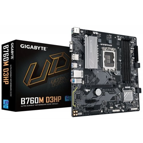 Материнська плата Gigabyte B760M D3HP (s1700, Intel B760) купити з перевіркою сумісності: огляд, характеристики, ціна у Києві, Львові, Вінниці, Хмельницькому, Івано-Франківську, Україні | інтернет-магазин TELEMART.UA фото