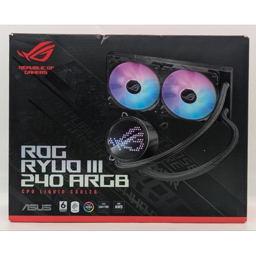 Готова сво Asus ROG Ryuo III 240 ARGB (Відновлено продавцем, 657279) купити з перевіркою сумісності: огляд, характеристики, ціна у Києві, Львові, Вінниці, Хмельницькому, Івано-Франківську, Україні | інтернет-магазин TELEMART.UA фото