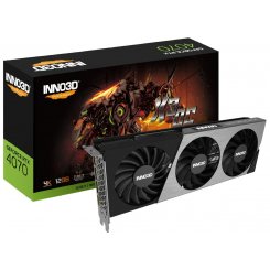 Відеокарта Inno3D GeForce RTX 4070 X3 OC 12288MB (N40703-126XX-185252L) (Відновлено продавцем, 657503)