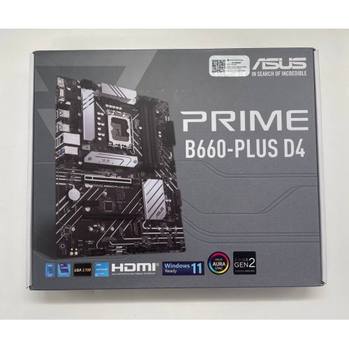 Материнська плата Asus PRIME B660-PLUS D4 (s1700, Intel B660) (Відновлено продавцем, 657554) купити з перевіркою сумісності: огляд, характеристики, ціна у Києві, Львові, Вінниці, Хмельницькому, Івано-Франківську, Україні | інтернет-магазин TELEMART.UA фото