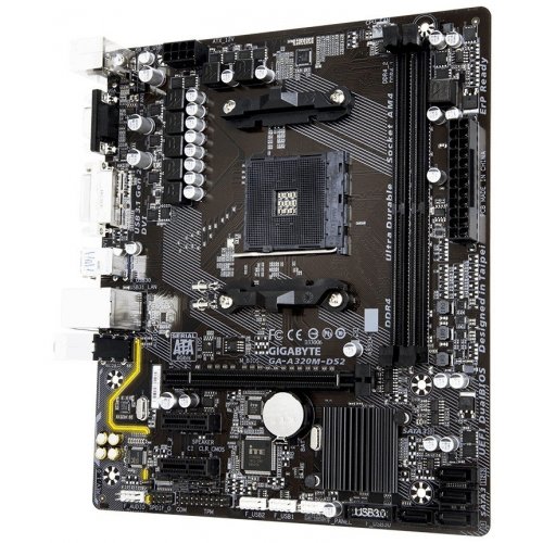 Продати Материнська плата Gigabyte GA-A320M-DS2 (sAM4, AMD A320) за Trade-In у інтернет-магазині Телемарт - Київ, Дніпро, Україна фото
