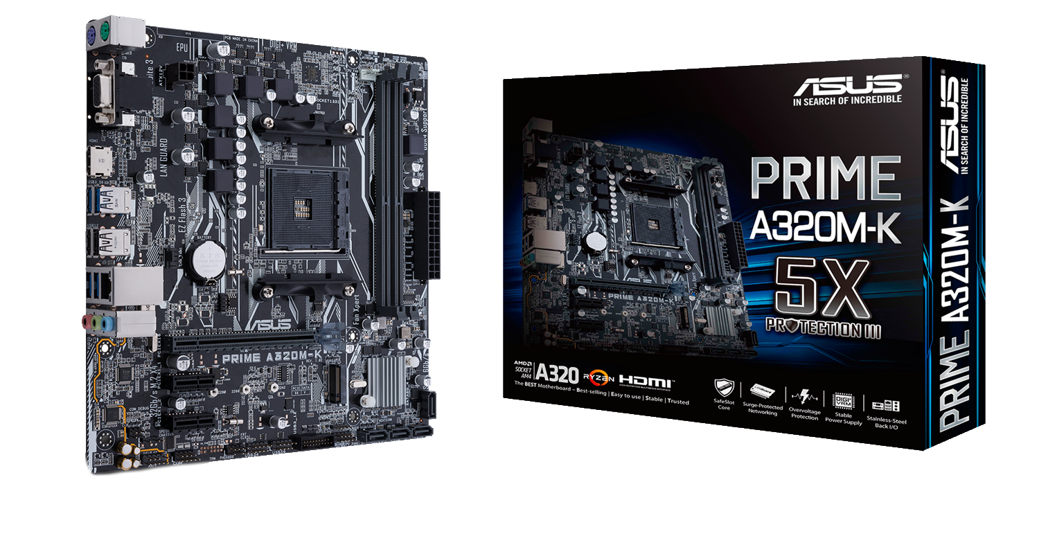 Продать Материнская плата Asus PRIME A320M-K (sAM4, AMD A320) по Trade ...