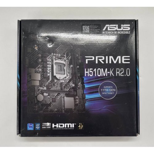 Материнська плата Asus PRIME H510M-K R2.0 (s1200, Intel H470) (Відновлено продавцем, 657892) купити з перевіркою сумісності: огляд, характеристики, ціна у Києві, Львові, Вінниці, Хмельницькому, Івано-Франківську, Україні | інтернет-магазин TELEMART.UA фото