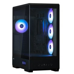 Корпус Zalman P50 DS Tempered Glass без БЖ Black