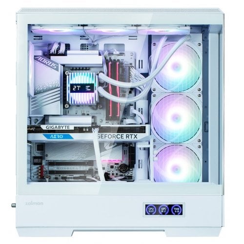 Фото Корпус Zalman P50 DS Tempered Glass без БП White