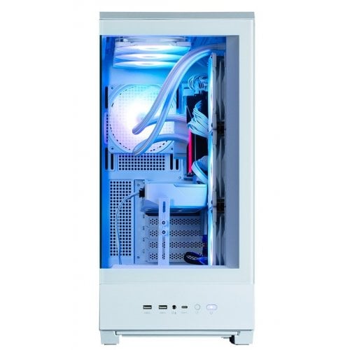 Корпус Zalman P50 DS Tempered Glass без БЖ White купити з перевіркою сумісності: огляд, характеристики, ціна у Києві, Львові, Вінниці, Хмельницькому, Івано-Франківську, Україні | інтернет-магазин TELEMART.UA фото