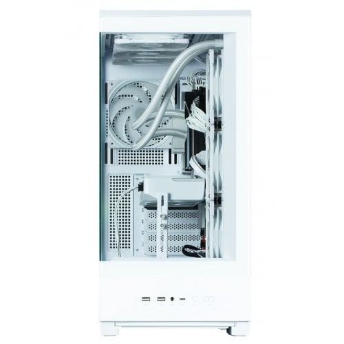 Корпус Zalman P50 DS Tempered Glass без БЖ White купити з перевіркою сумісності: огляд, характеристики, ціна у Києві, Львові, Вінниці, Хмельницькому, Івано-Франківську, Україні | інтернет-магазин TELEMART.UA фото