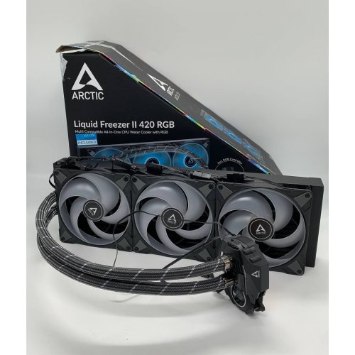 Готова сво Arctic Liquid Freezer II 420 RGB with Controller (ACFRE00111A) (Відновлено продавцем, 658403) купити з перевіркою сумісності: огляд, характеристики, ціна у Києві, Львові, Вінниці, Хмельницькому, Івано-Франківську, Україні | інтернет-магазин TELEMART.UA фото